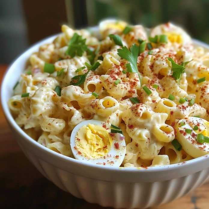 Deviled Egg Pasta Salad Recipe