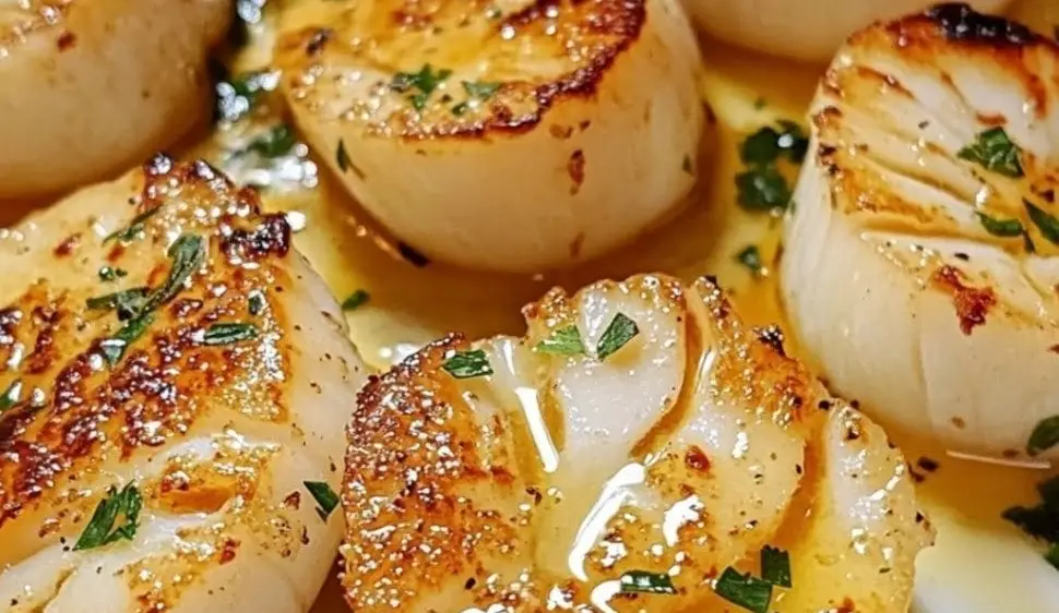 Garlic Butter Baked Scallops