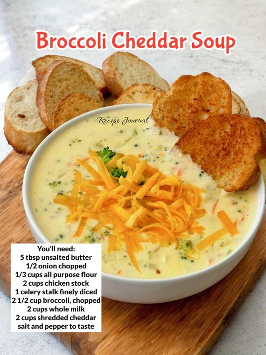 Creamy Broccoli Cheddar Soup