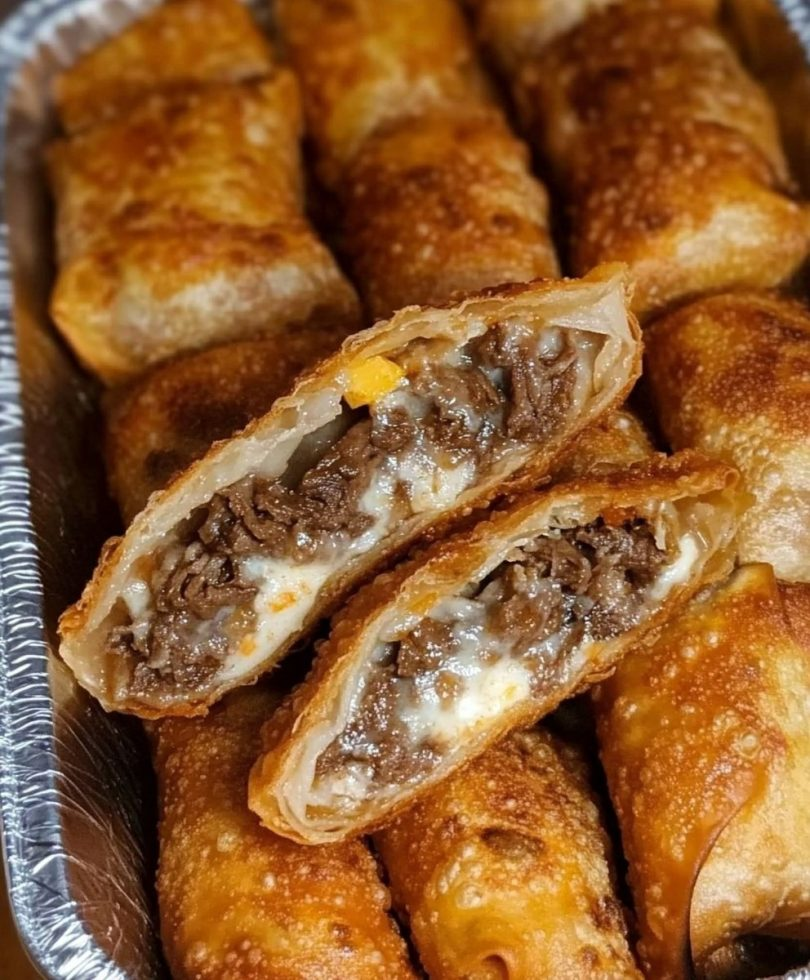 Philly Cheesesteak Egg Rolls