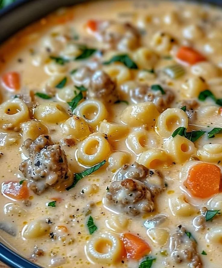 Creamy Parmesan Italian Sausage Soup