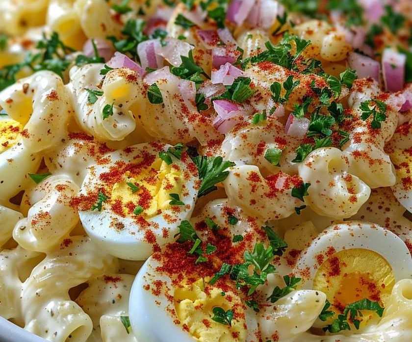 Zesty Deviled Egg Pasta Salad: A Flavorful and Easy-to-Make Delight