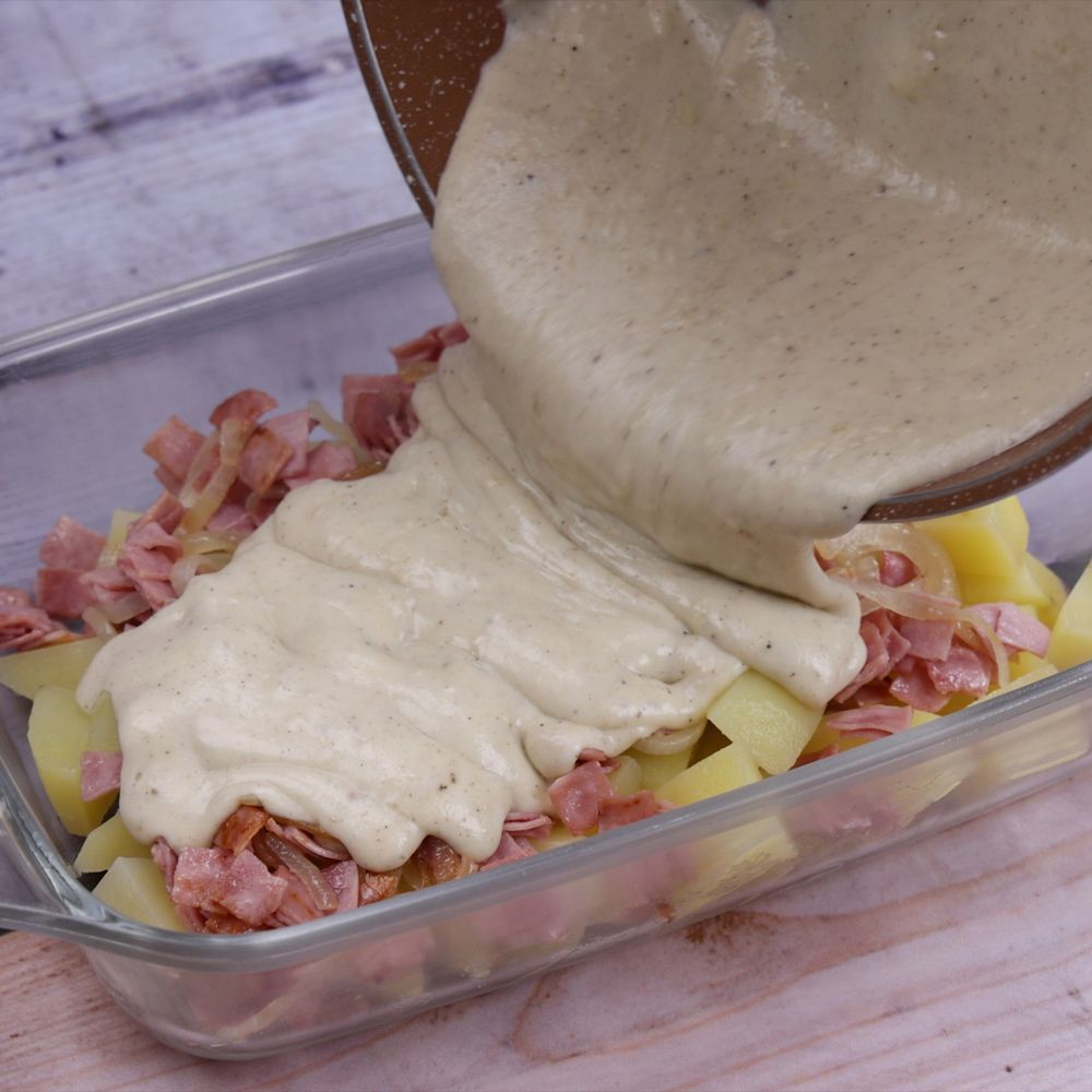 DELICIOUS HAM AND POTATO AU GRATIN RECIPE