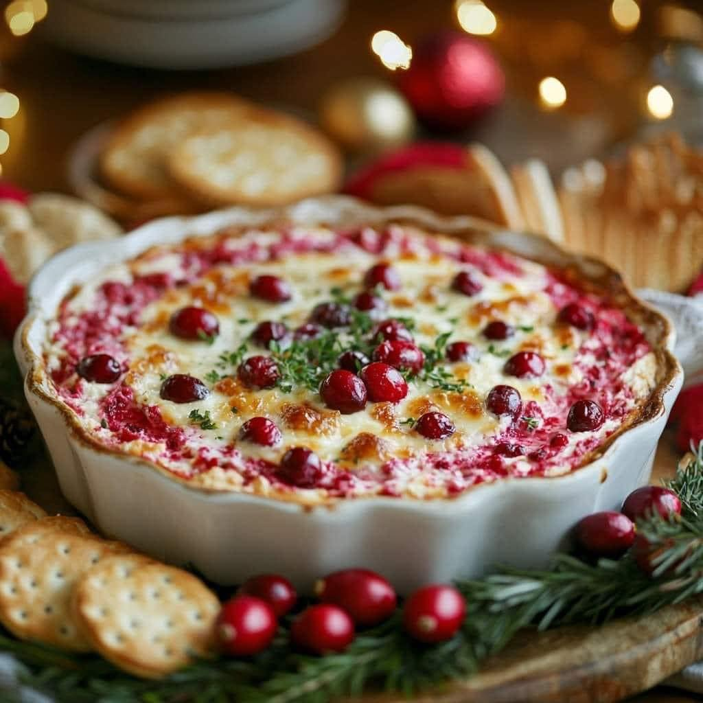 “Baked Cream Cheese Cranberry Dip!