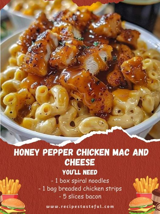 Honey Pepper Chicken Mac and Cheese