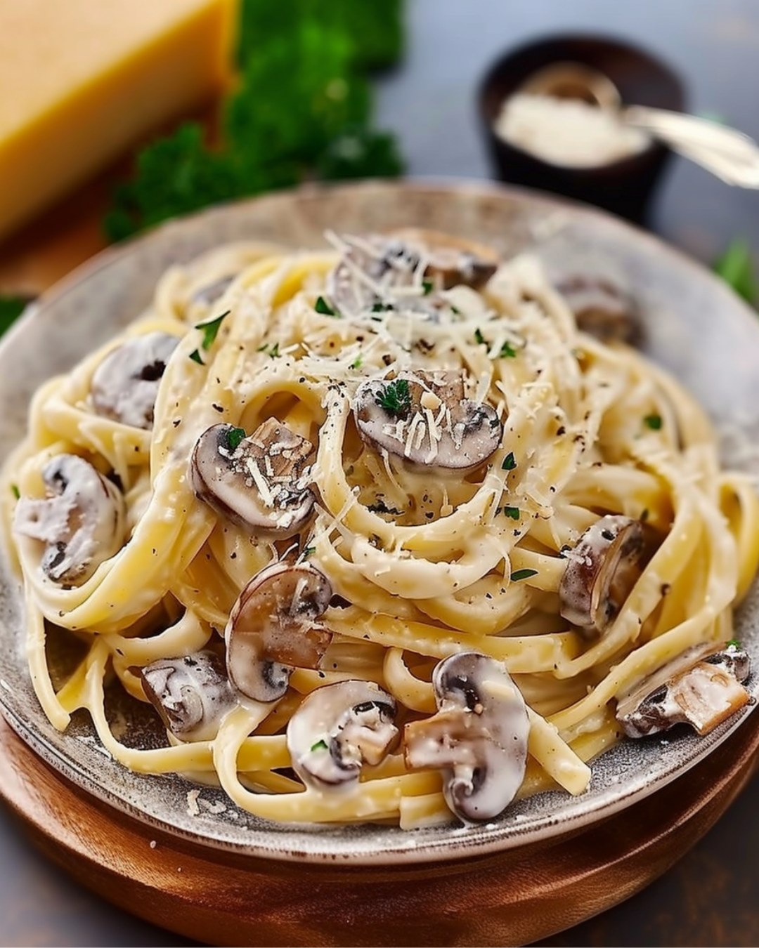 WOULD YOU EAT THIS TREMENDOUS CREAMY MUSHROOM PASTA FEAST