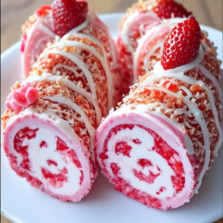 Rolled Strawberry Shortcake – A sweet treat perfect for any occasion.