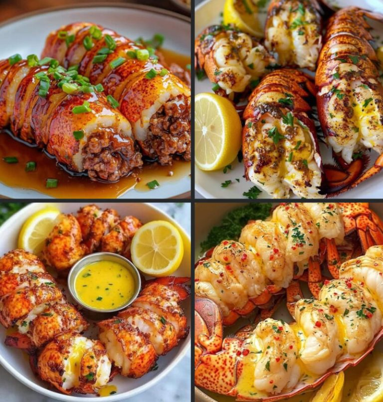 Lobster Stuffed with Spiced Beef and Honey Sauce