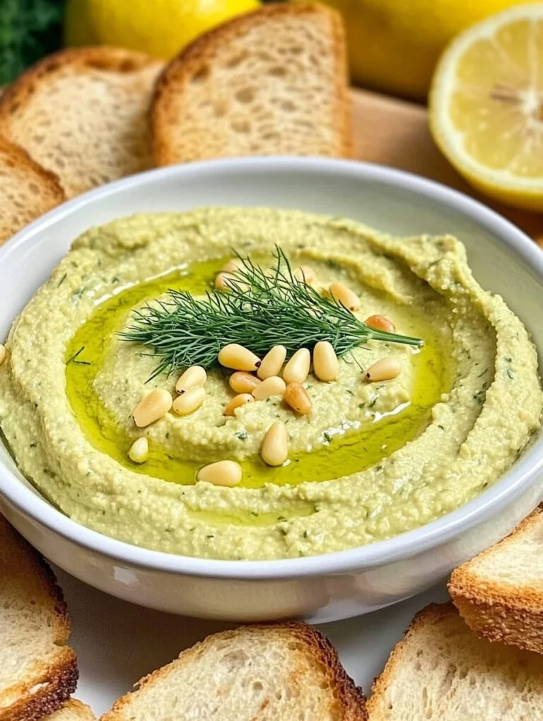 Vegan Lemon Dill Hummus Recipe