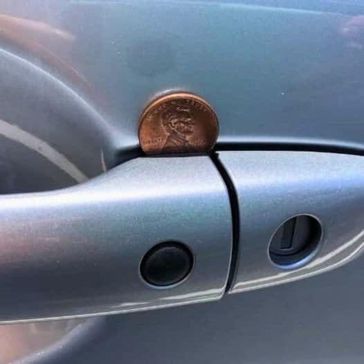 If you find a penny in your car door handle, it could have a special significance.