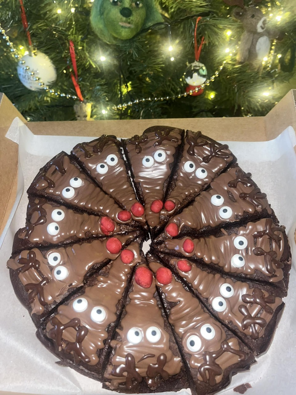 Reindeer Brownie Pizza Recipe