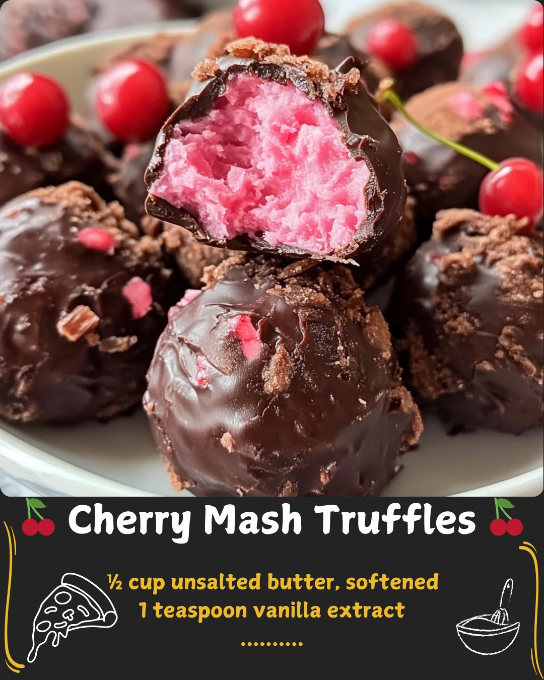 Cherry Mash Truffles