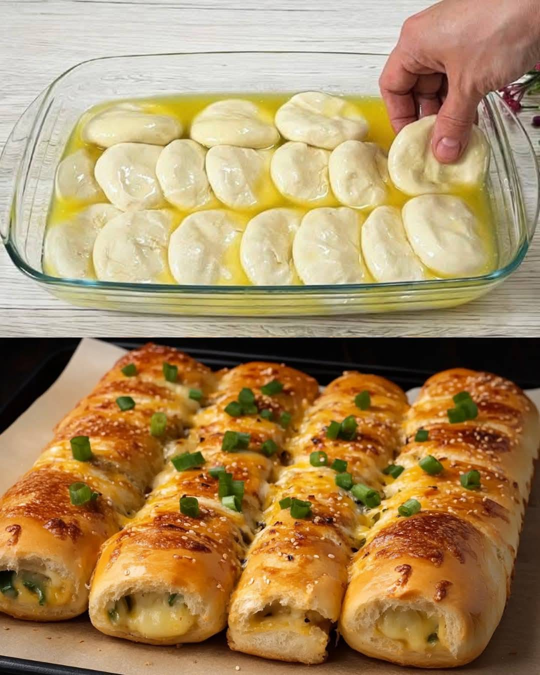 Green Onion and Egg Stuffed Flatbread