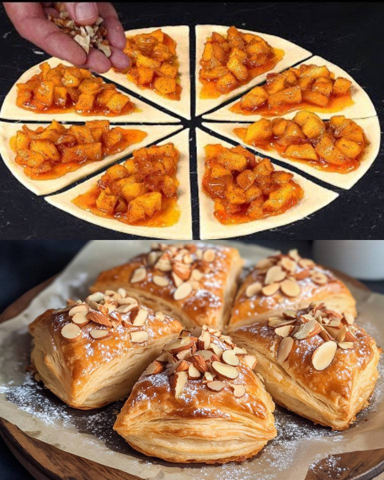 Apple Cinnamon Puff Pastry with Apricot Jam