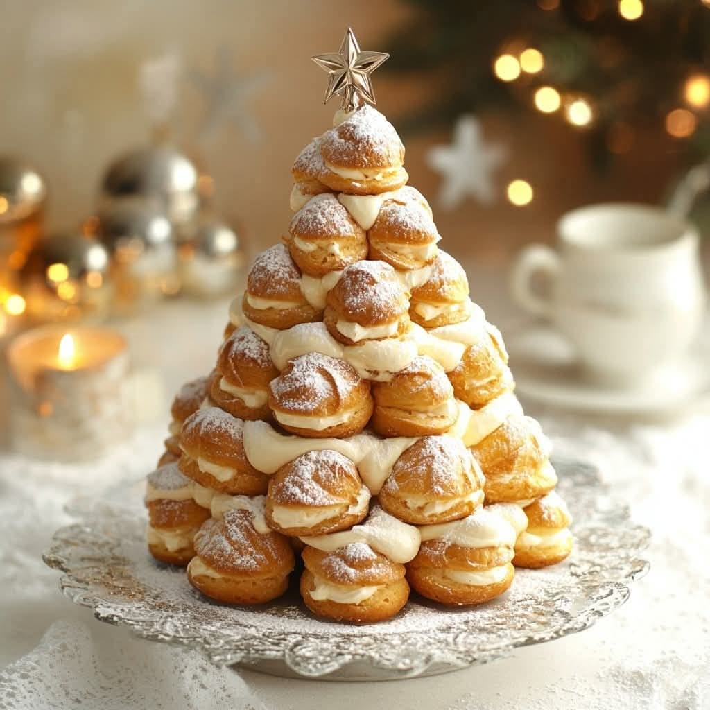 Profiteroles Christmas Tree