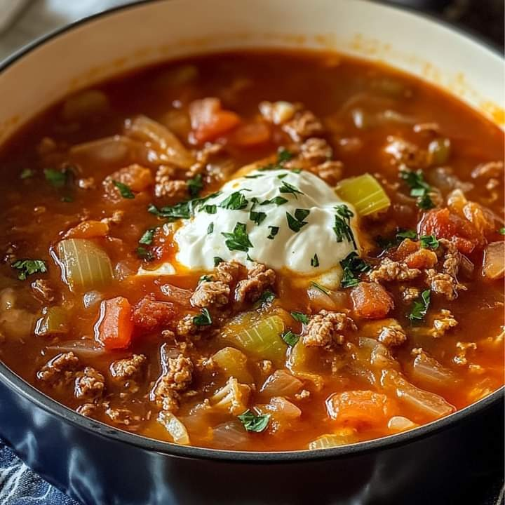 Hearty Beef and Cabbage Soup