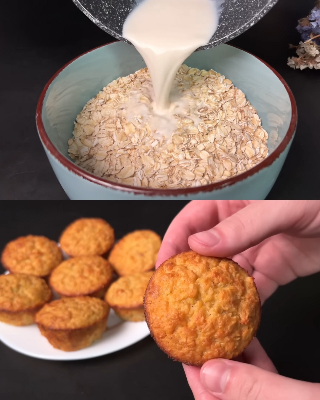 Baked Apple Oatmeal Muffins