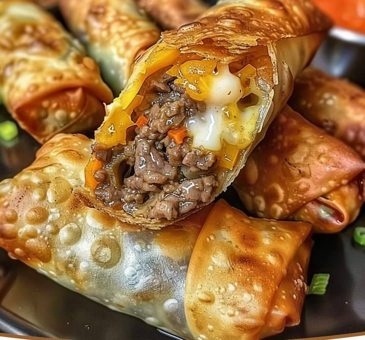 Philly Cheesesteak Egg Rolls