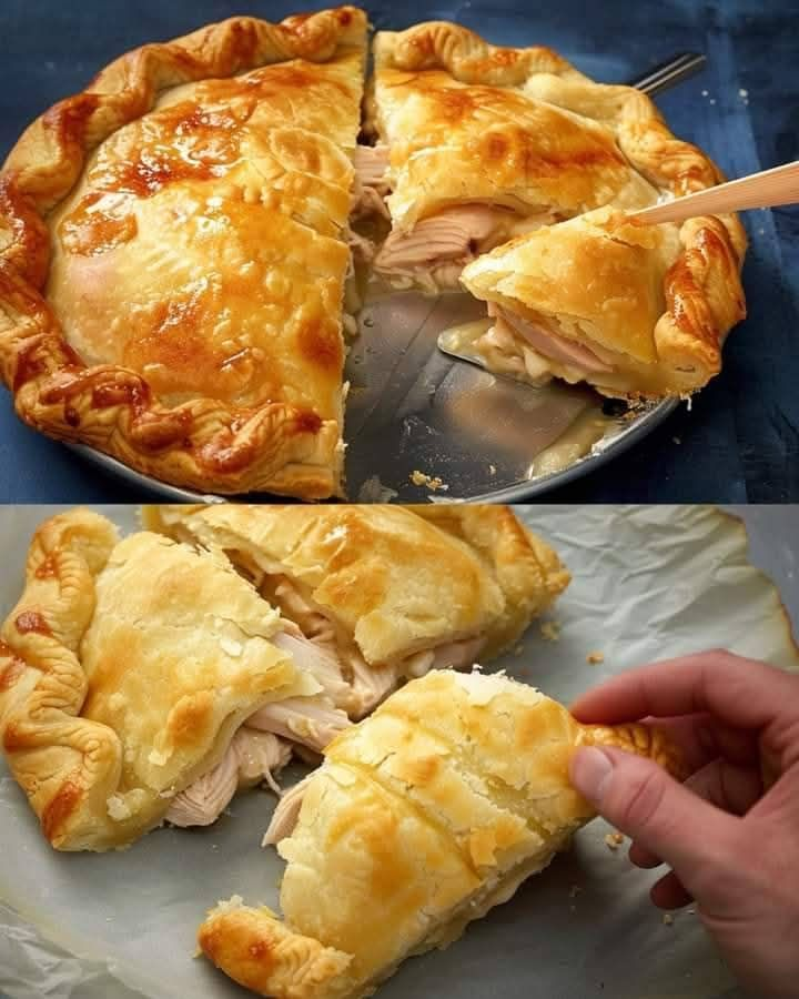 Savory Chicken Pie with Homemade Dough