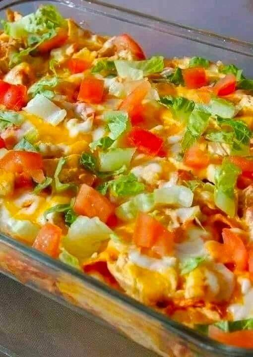 WALKING TACO CASSEROLE