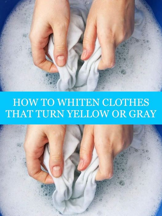 Methods for Reversing the Yellowing or Graying of Clothes