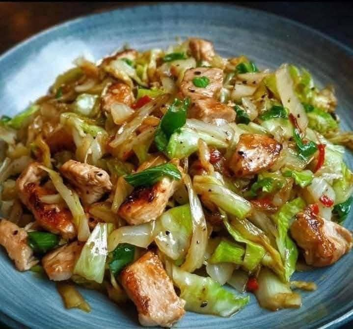 Chinese ChickenCabbage Stir-Fry